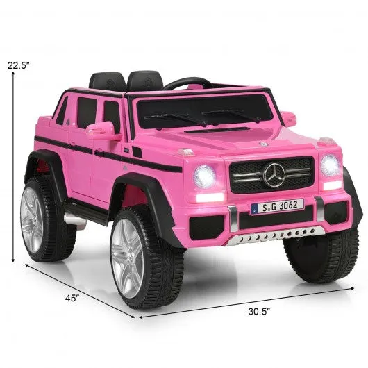 12V Licensed Mercedes-Benz Kids Ride On Car-Pink