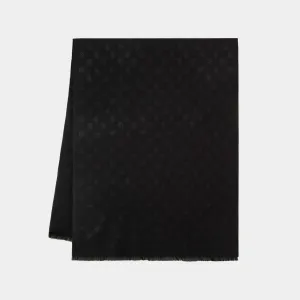 All Over Skull Scarf - Alexander Mcqueen - Wool - Black