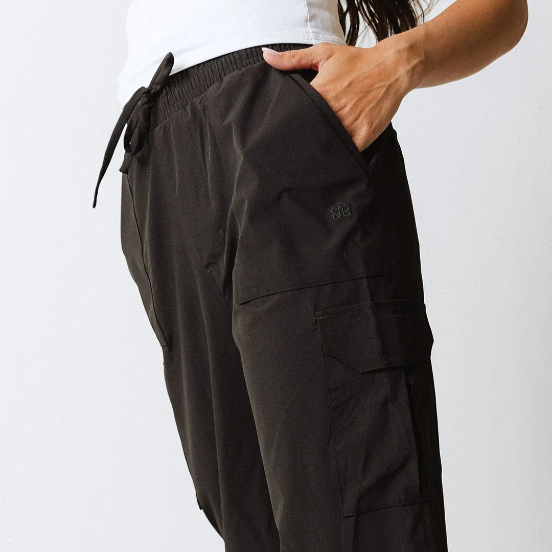 Audrey Cargo Trouser, Black