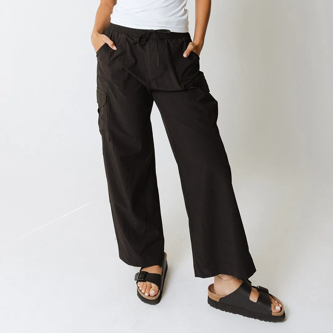 Audrey Cargo Trouser, Black