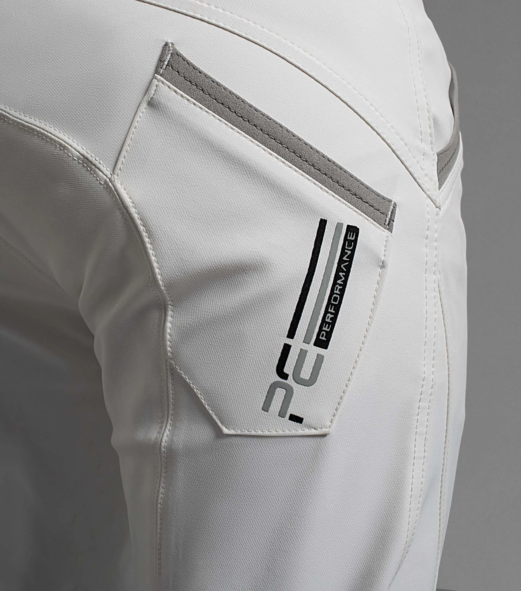 Barusso Men's Gel Knee Competition Breeches White