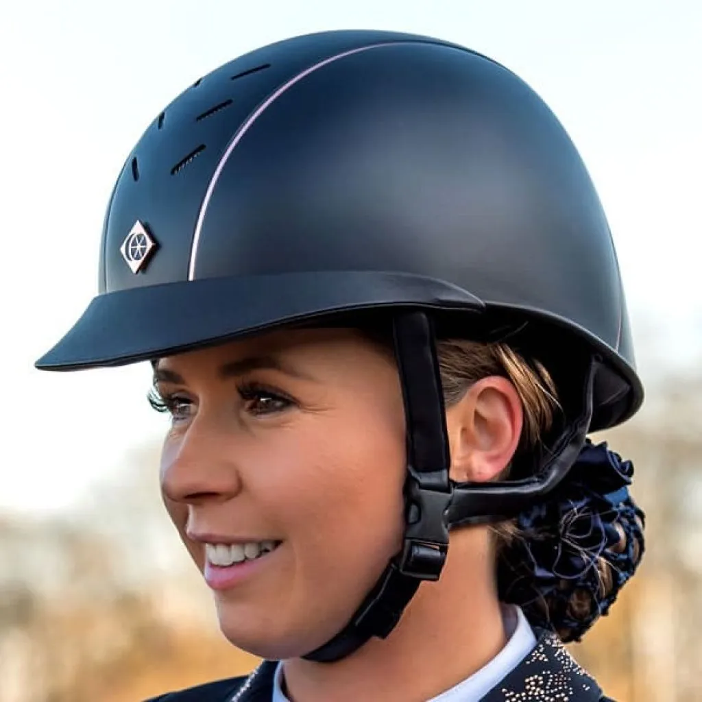 Charles Owen AyrBrush Pinstripe Riding Helmet: Unparalleled Style