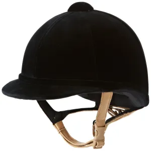 Charles Owen Hampton Velvet Riding Hat - Black