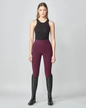 Compression Pull-On Breeches Burgundy