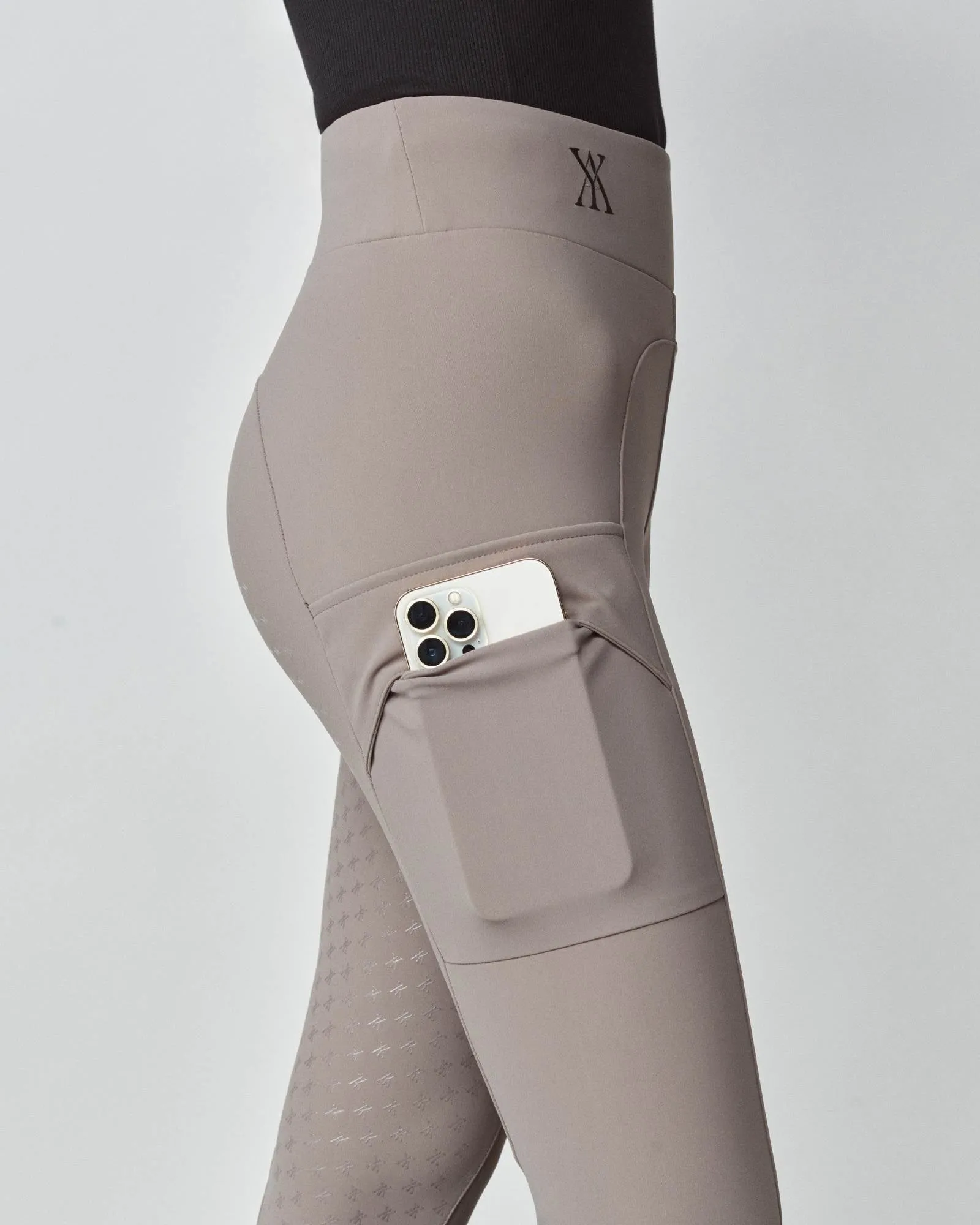 Compression Pull-On Breeches Taupe