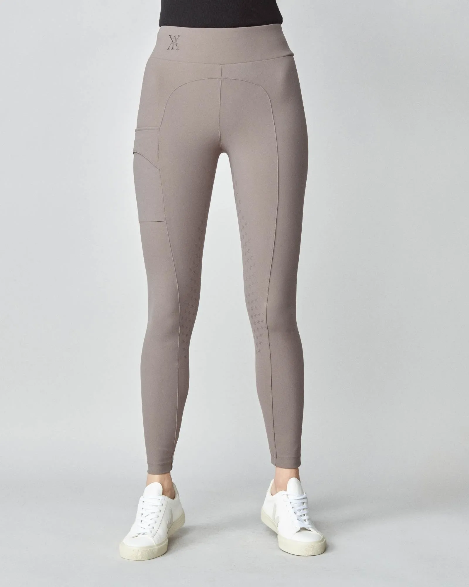 Compression Pull-On Breeches Taupe