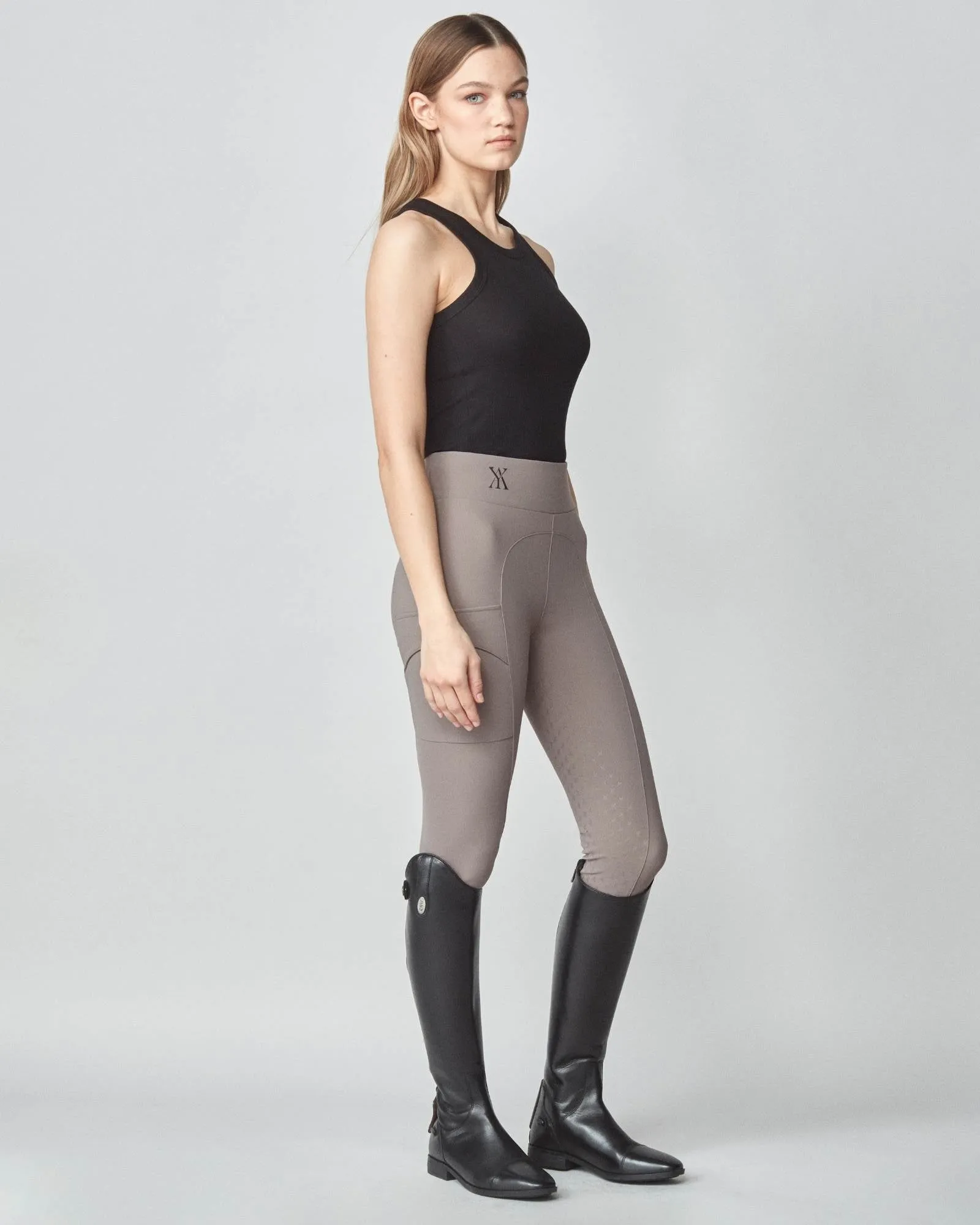 Compression Pull-On Breeches Taupe