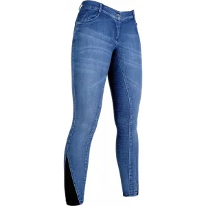 Denim Breeches with Silicone Full Seat