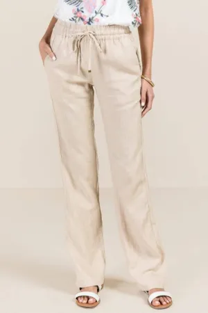 Drawstring Linen Pants