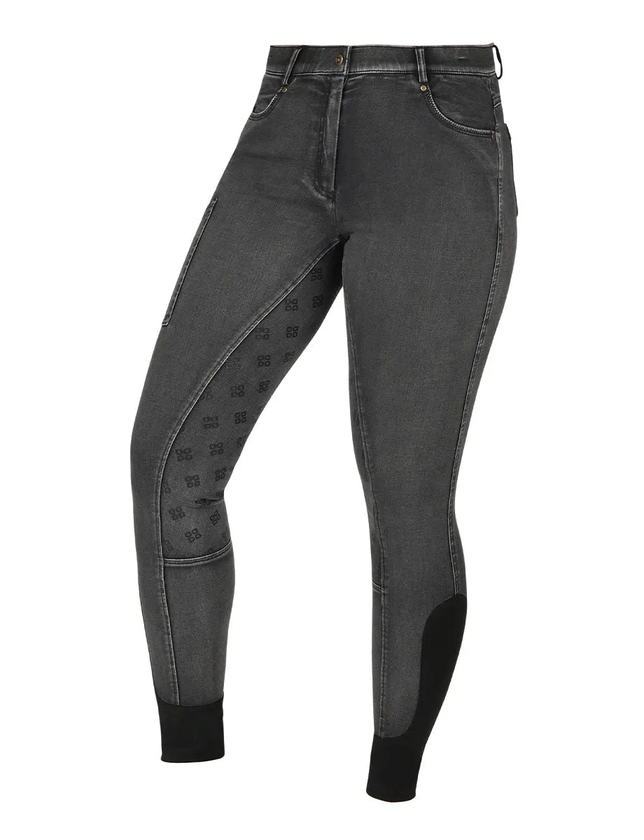 Dublin Shona Full Grip Silicone Print Denim Breeches - New Colour