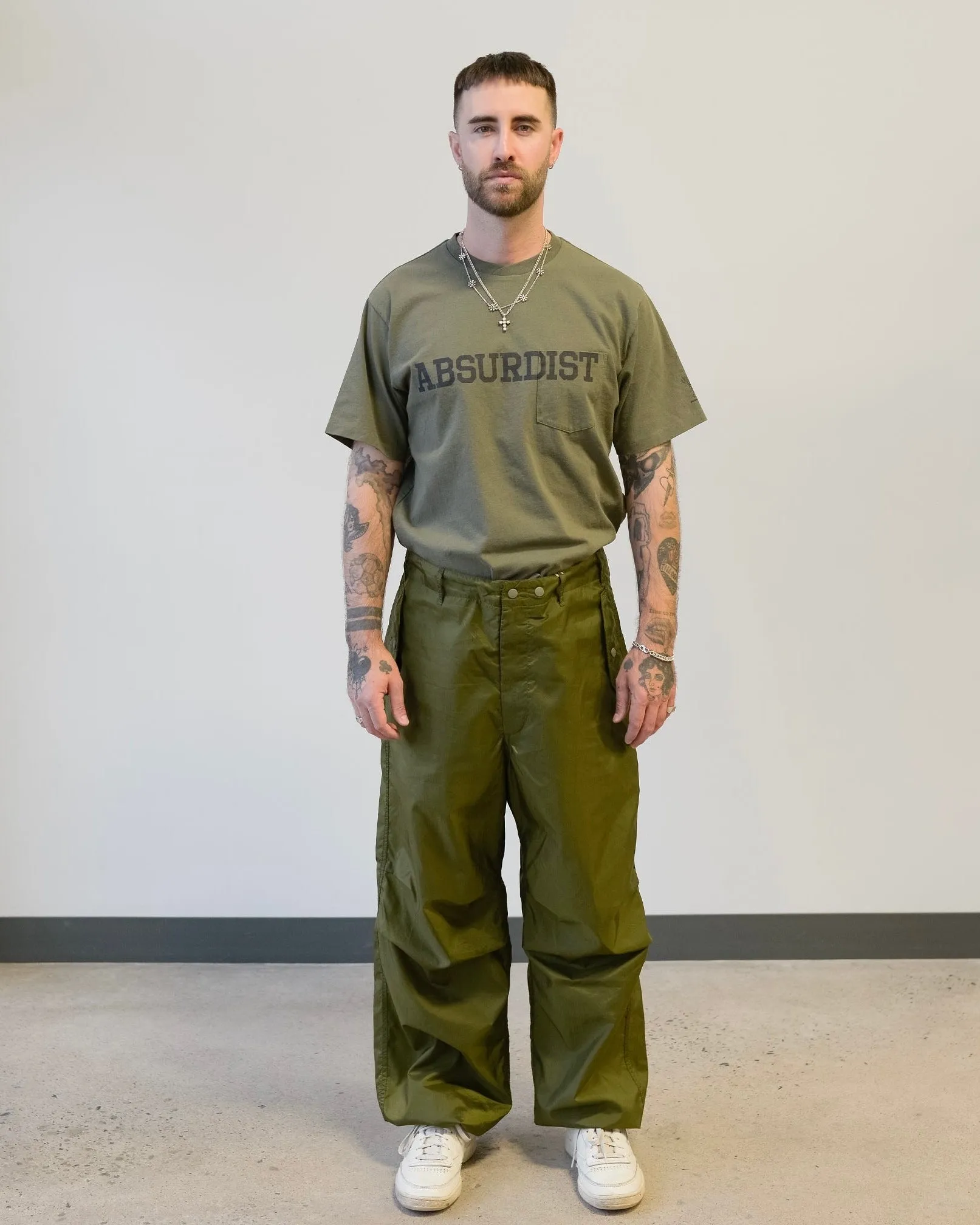 Engineered Garments Over Pant Olive Nylon Ripstop