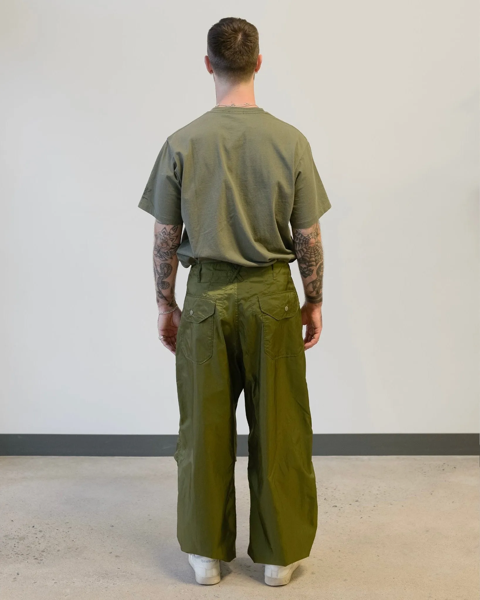 Engineered Garments Over Pant Olive Nylon Ripstop