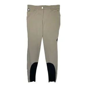 Equiline 'Ash' Knee Patch Breeches in Tan - Women's IT 48 (US 34)