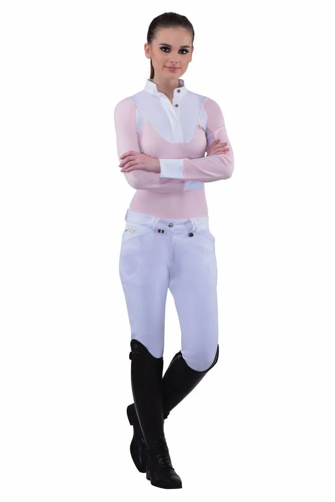 Equine Couture Ladies Sarah Silicone Knee Patch Breeches