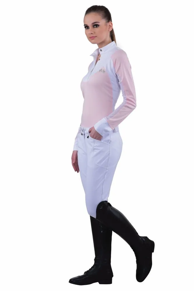 Equine Couture Ladies Sarah Silicone Knee Patch Breeches