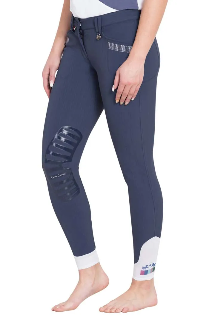 Equine Couture Ladies Sarah Silicone Knee Patch Breeches