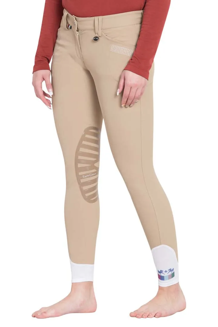 Equine Couture Ladies Sarah Silicone Knee Patch Breeches