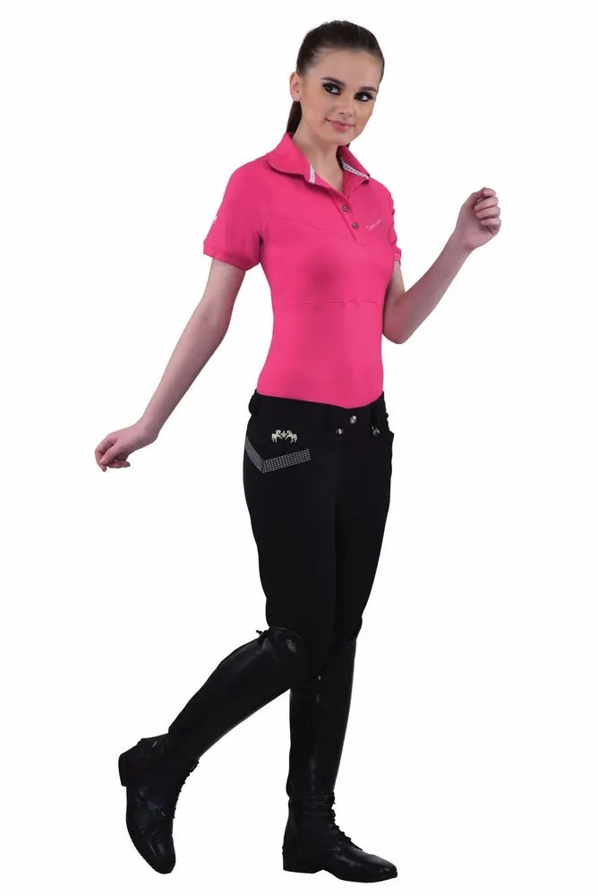 Equine Couture Ladies Sarah Silicone Knee Patch Breeches