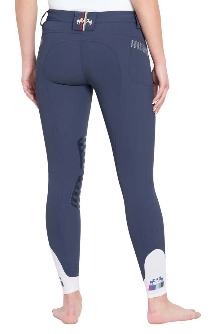 Equine Couture Ladies Sarah Silicone Knee Patch Breeches