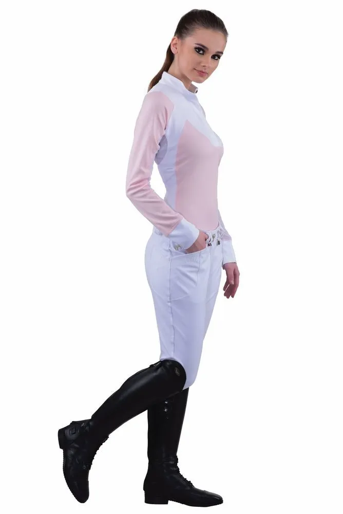 Equine Couture Ladies Sarah Silicone Knee Patch Breeches