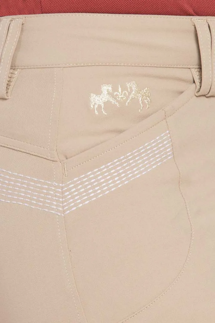 Equine Couture Ladies Sarah Silicone Knee Patch Breeches