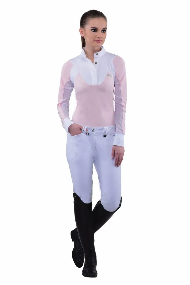 Equine Couture Ladies Sarah Silicone Knee Patch Breeches