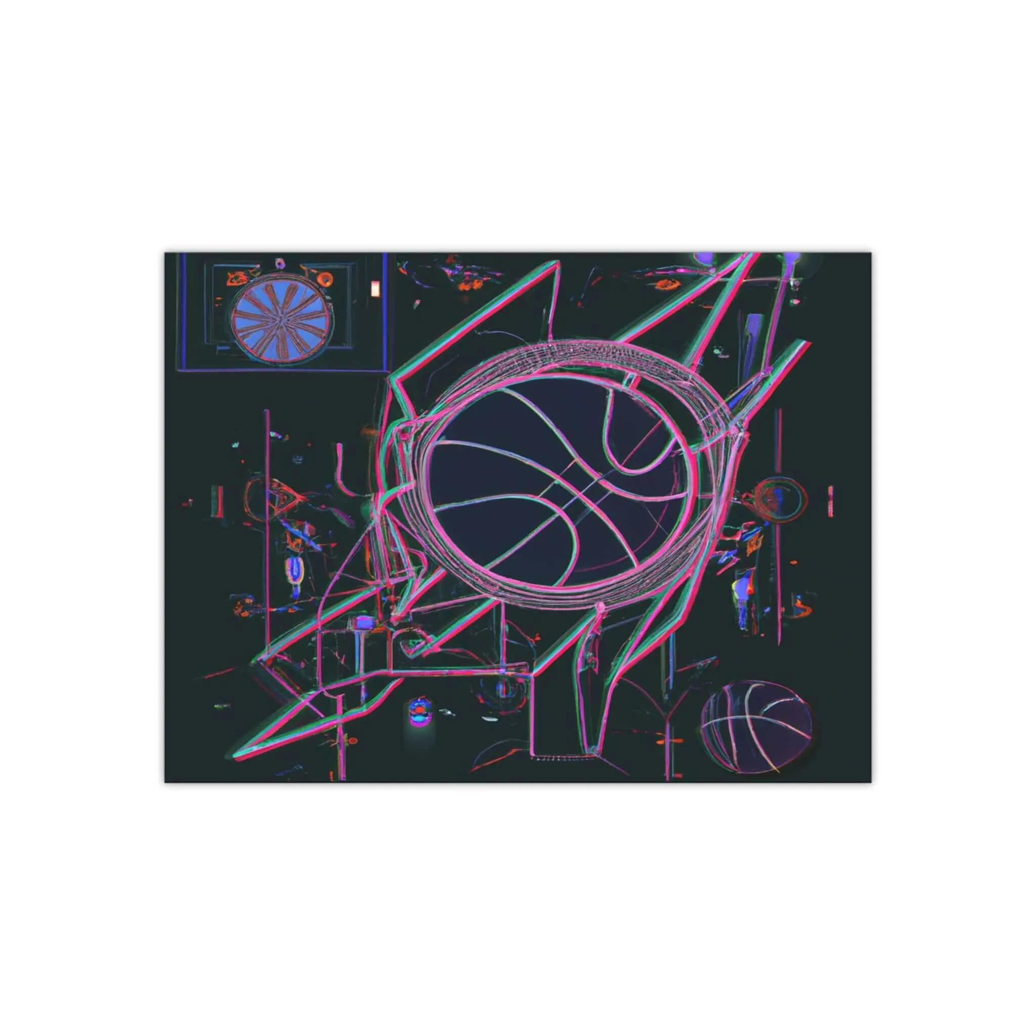 Futuristic Slam Dunk Dream Basketball Poster