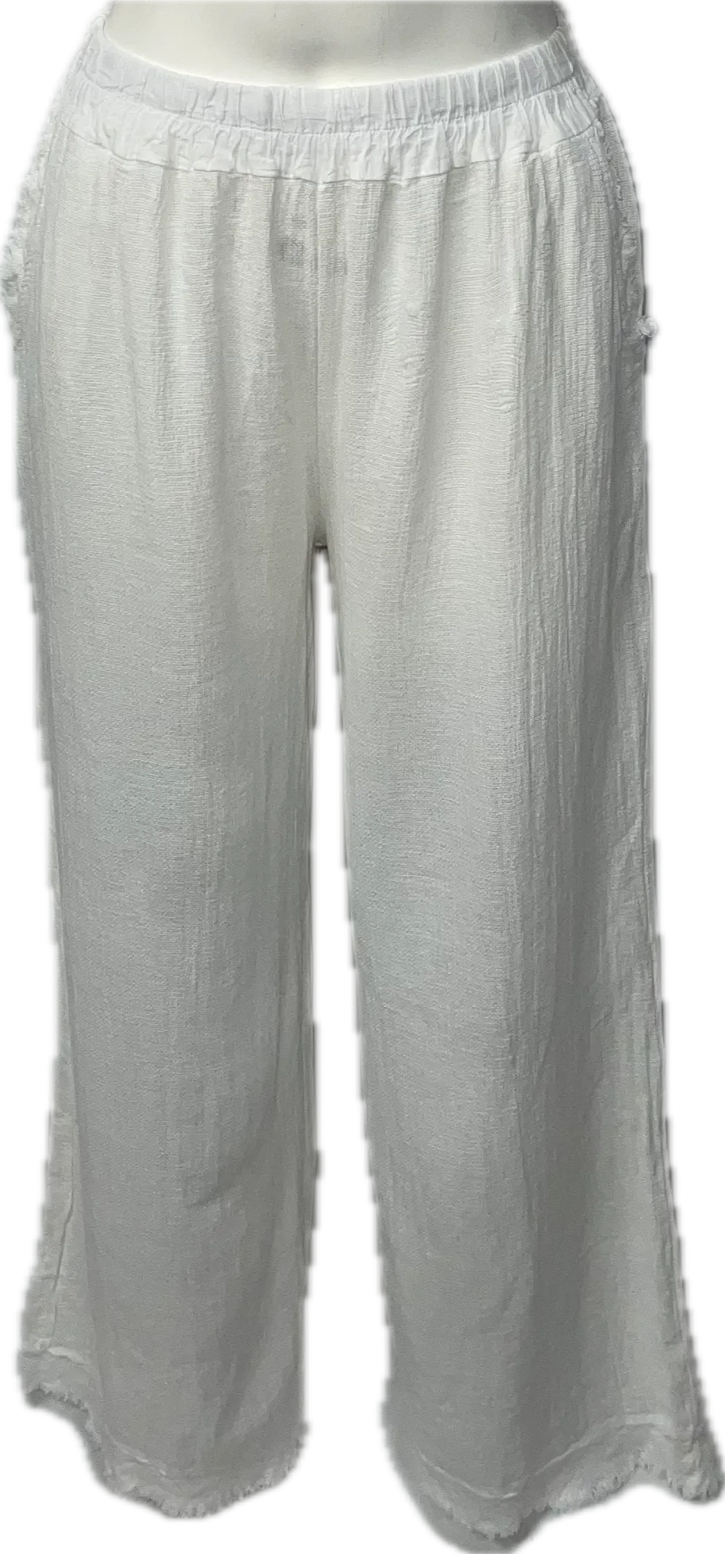 Gauze Ruffled Pants