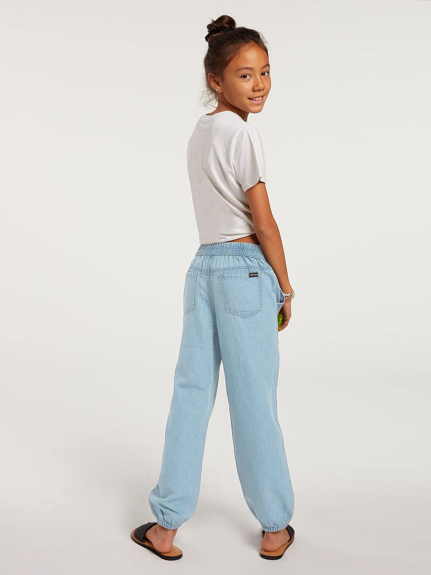 Girls Sunday Strut Pants - Pale Blue