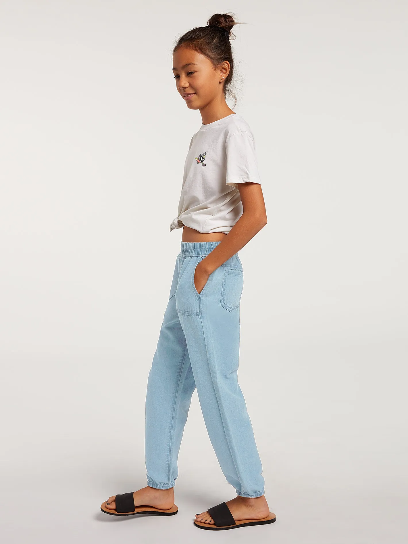 Girls Sunday Strut Pants - Pale Blue