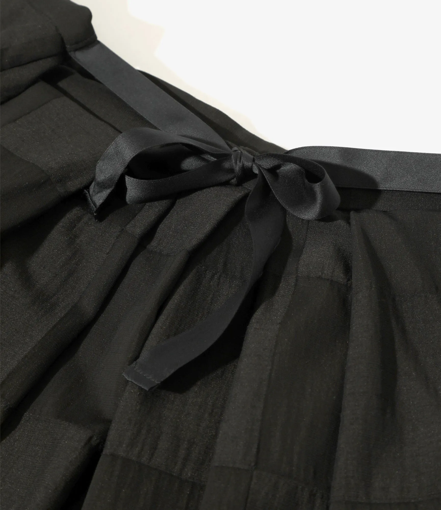 Hakama Pant – Black Block Jacquard Rayon Wool