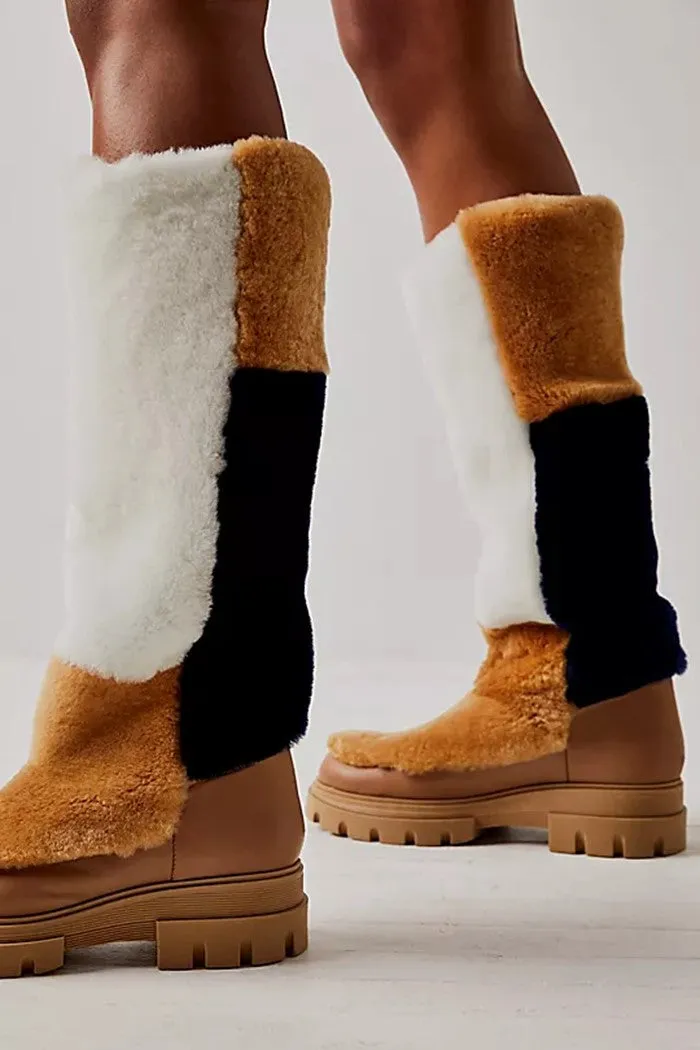 Happy Thoughts Faux Fur Boots