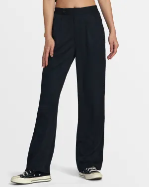 Hudson Wide Leg Pants - Rvca Black