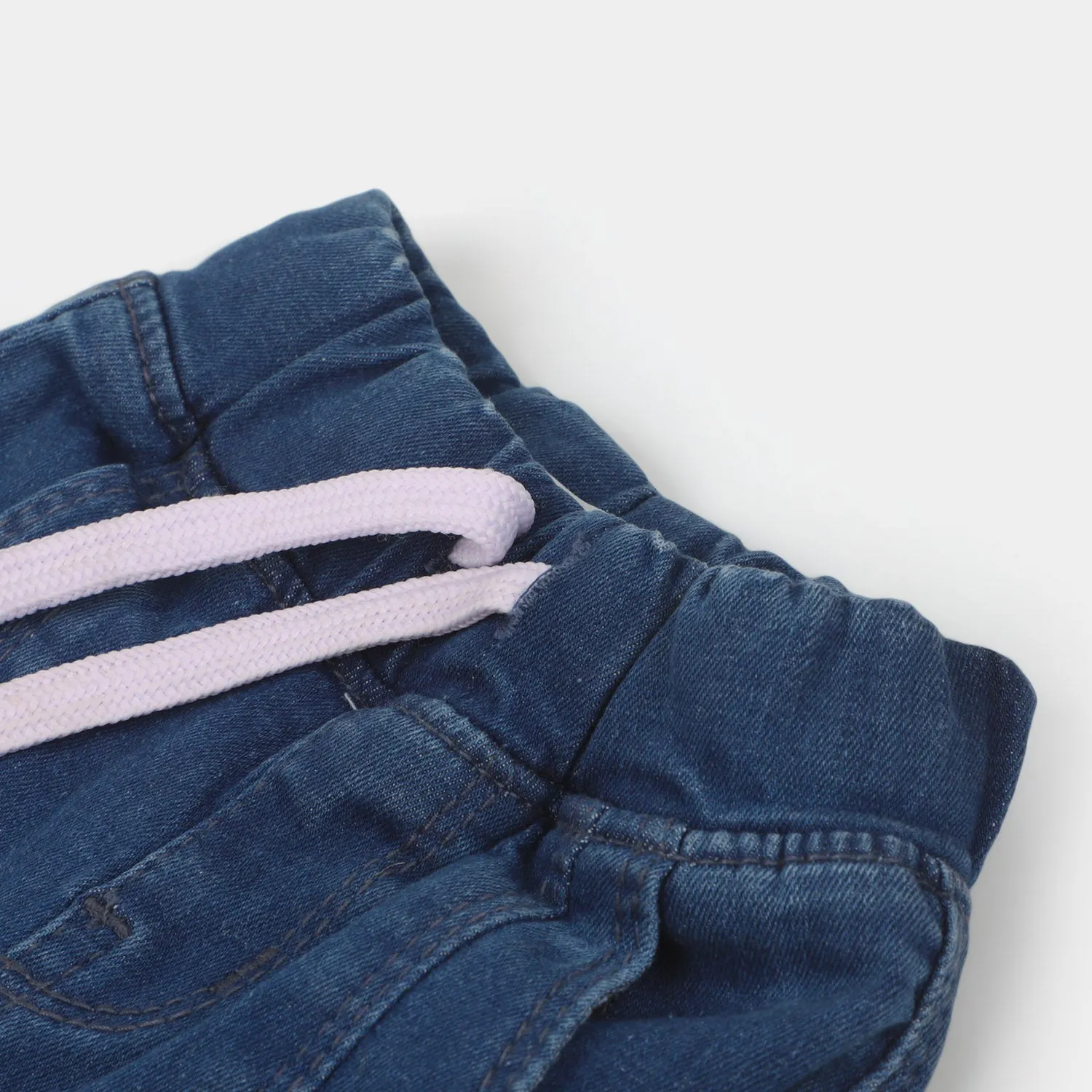 Infant Boys Denim Short Enjoy The Sun - Mid Blue