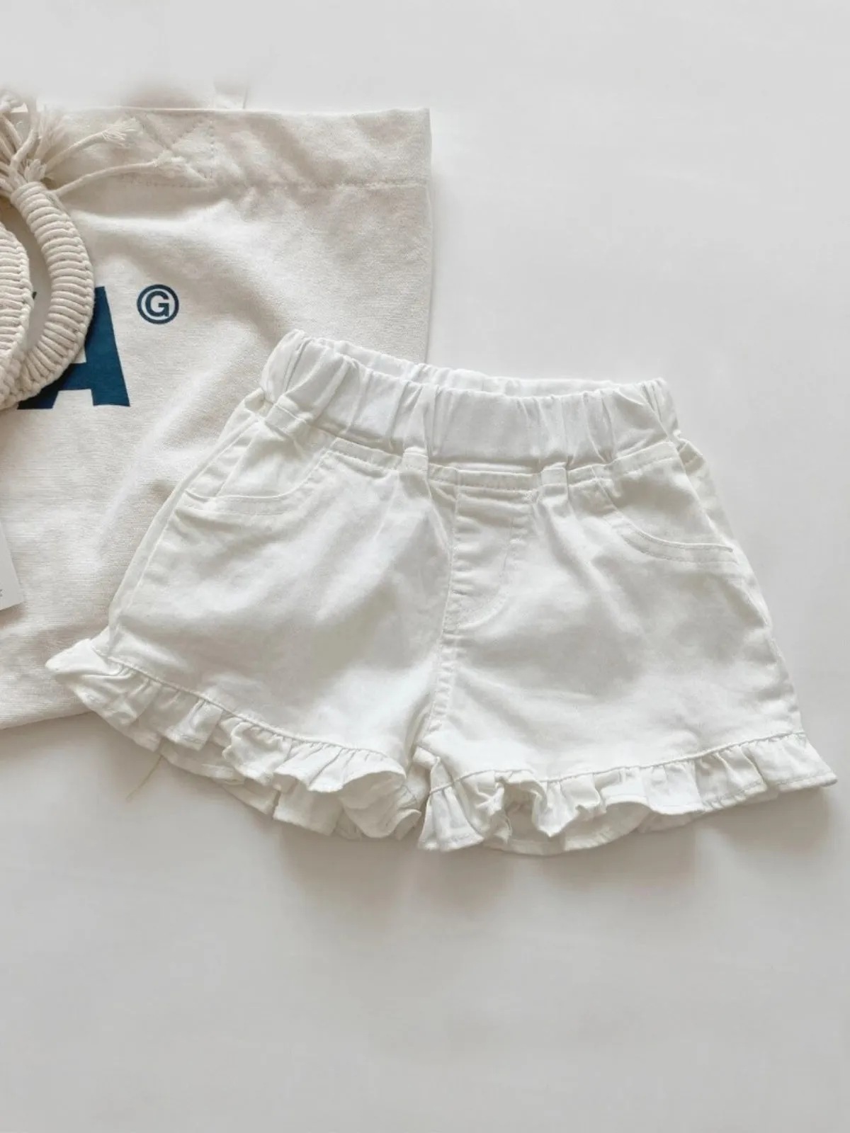 It’s A Lovely Day Ruffle Denim Shorts