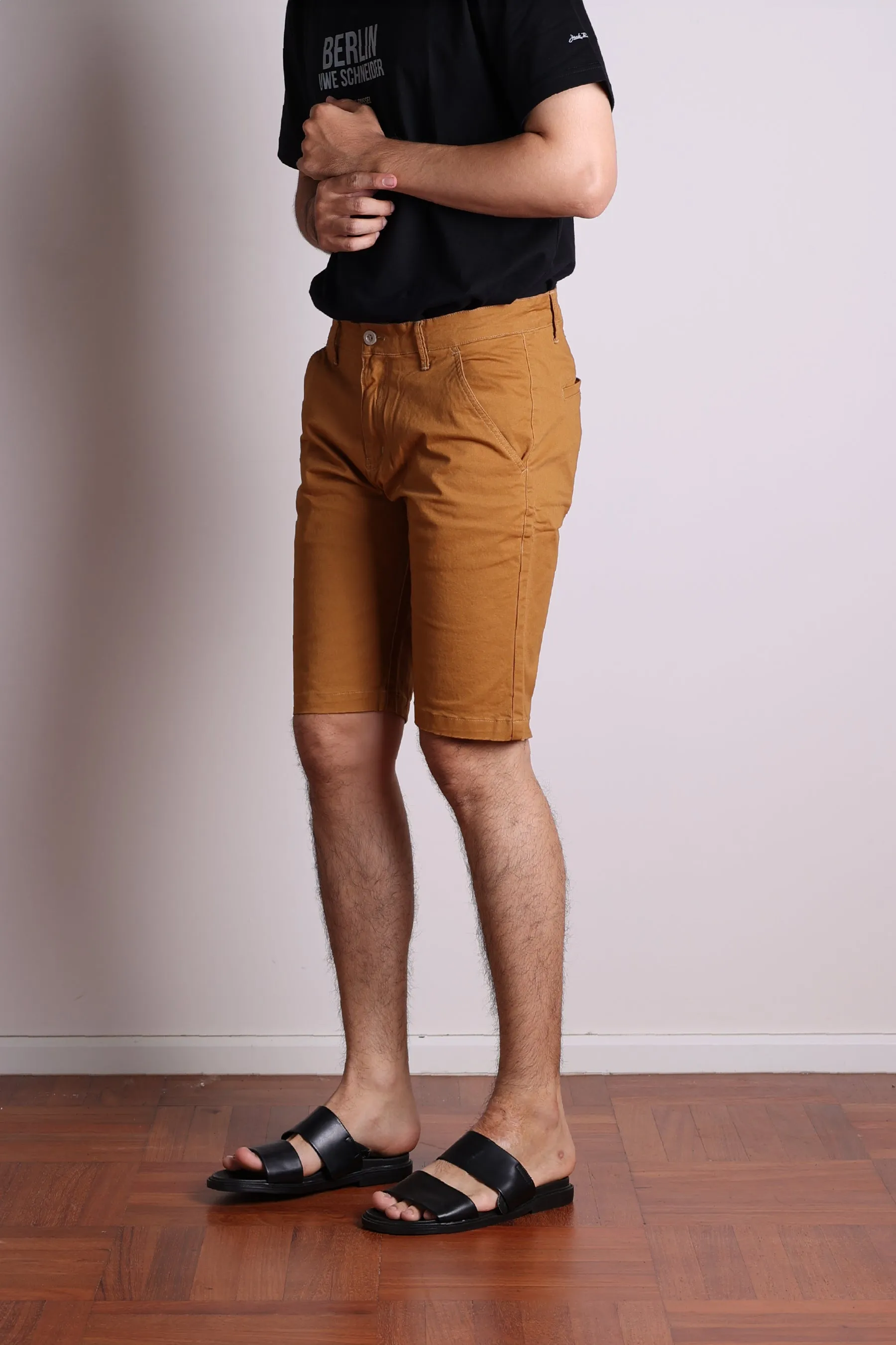 Jack Russel - Men Shorts - Klassik JS-217/YL Slim Fit Yellow Mastard