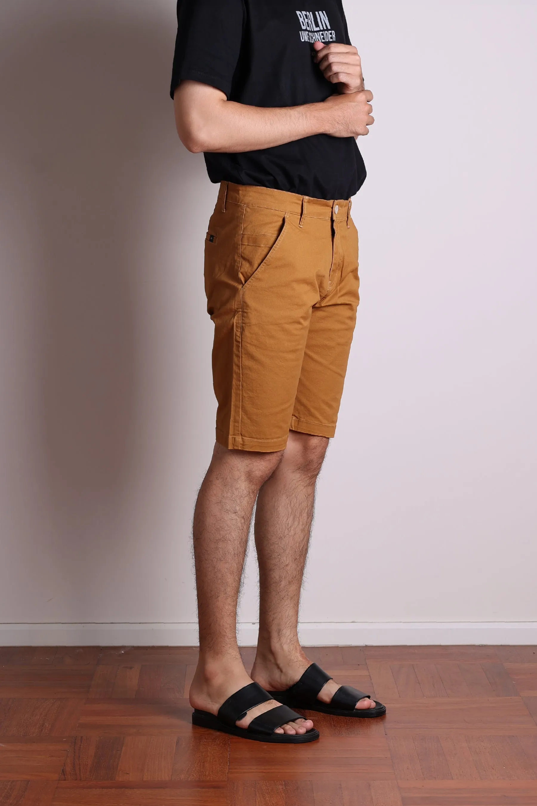 Jack Russel - Men Shorts - Klassik JS-217/YL Slim Fit Yellow Mastard