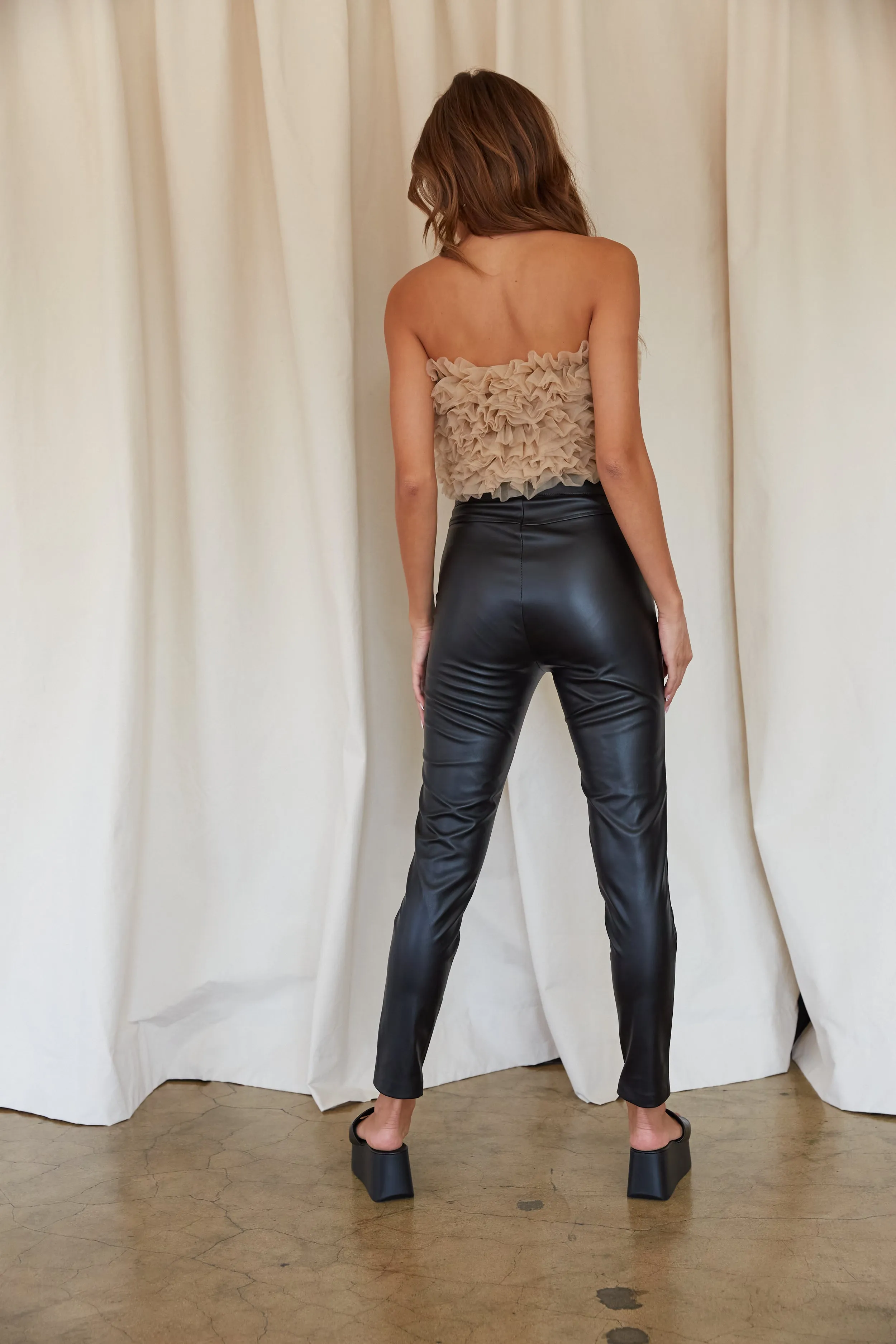 Kenny High-Rise Skinny Faux Leather Pants