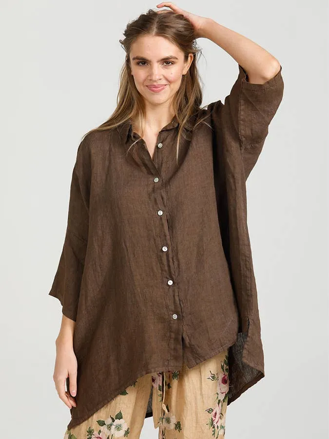 Linen Teddy Shirt - natural