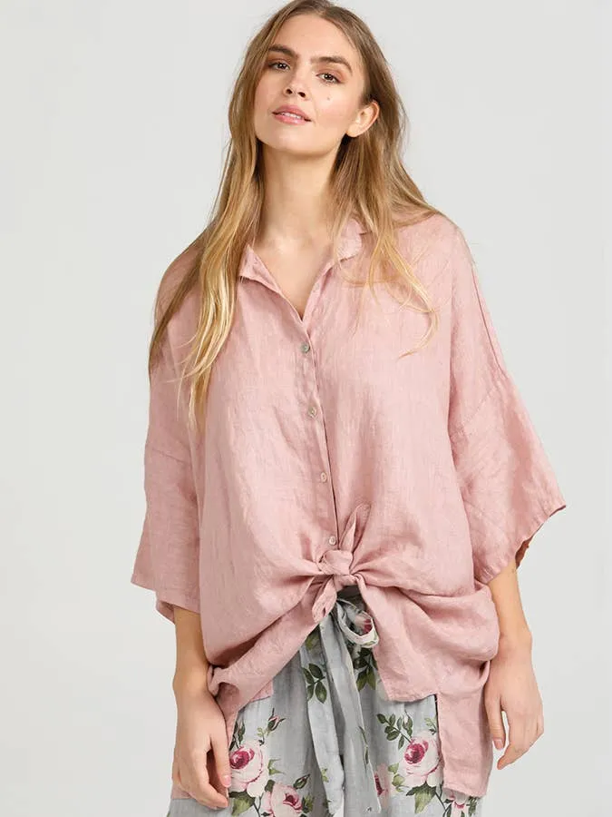 Linen Teddy Shirt - natural