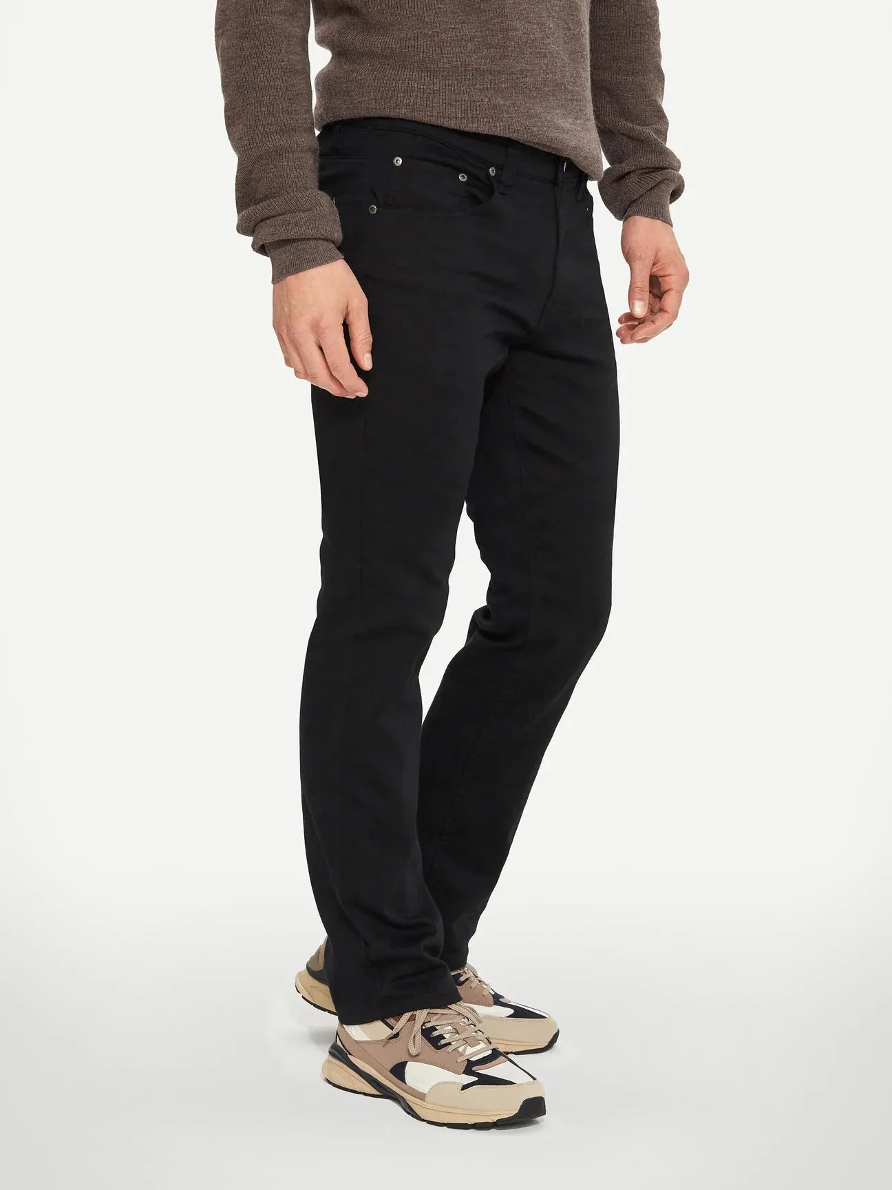 Lois Brad Slim Black Twill Pant