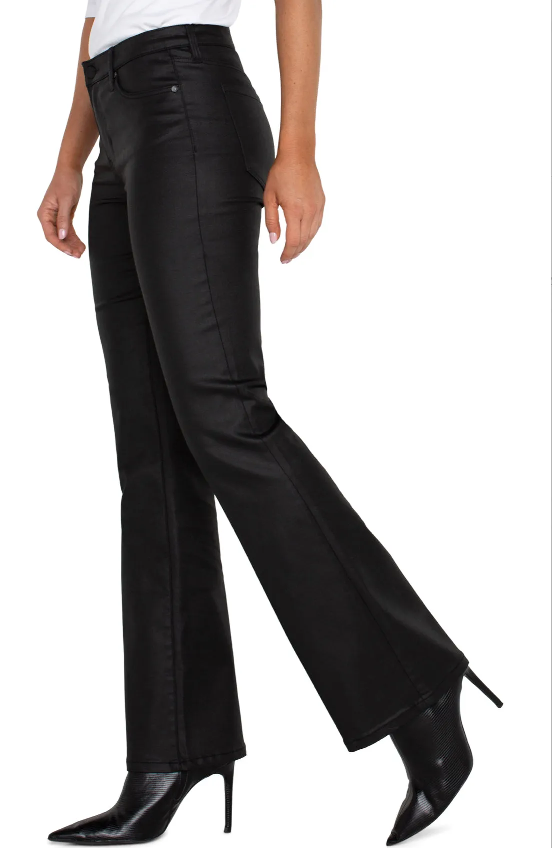 Lucy Boot Cut - Coated Black