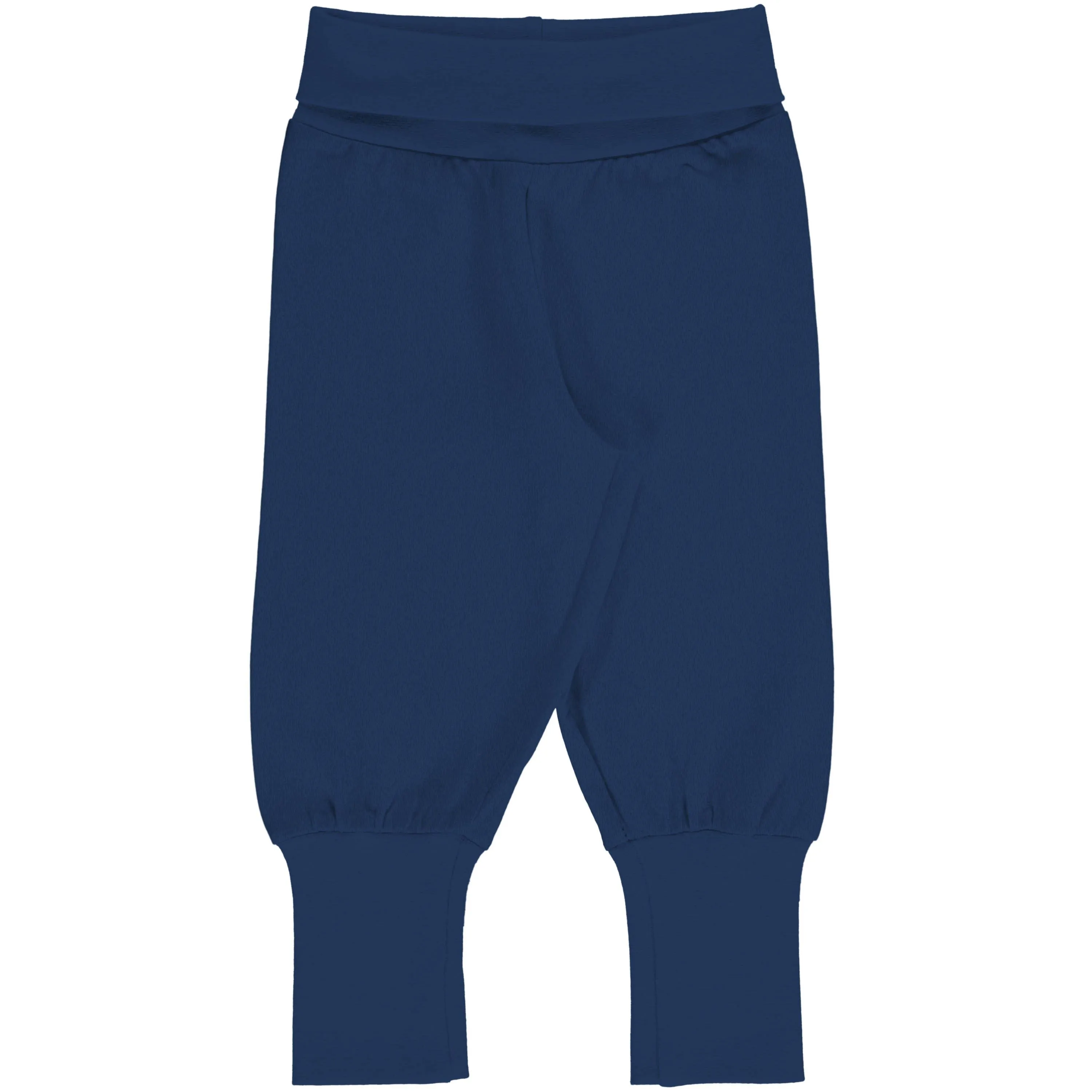 Maxomorra Navy Sweat Rib Pants