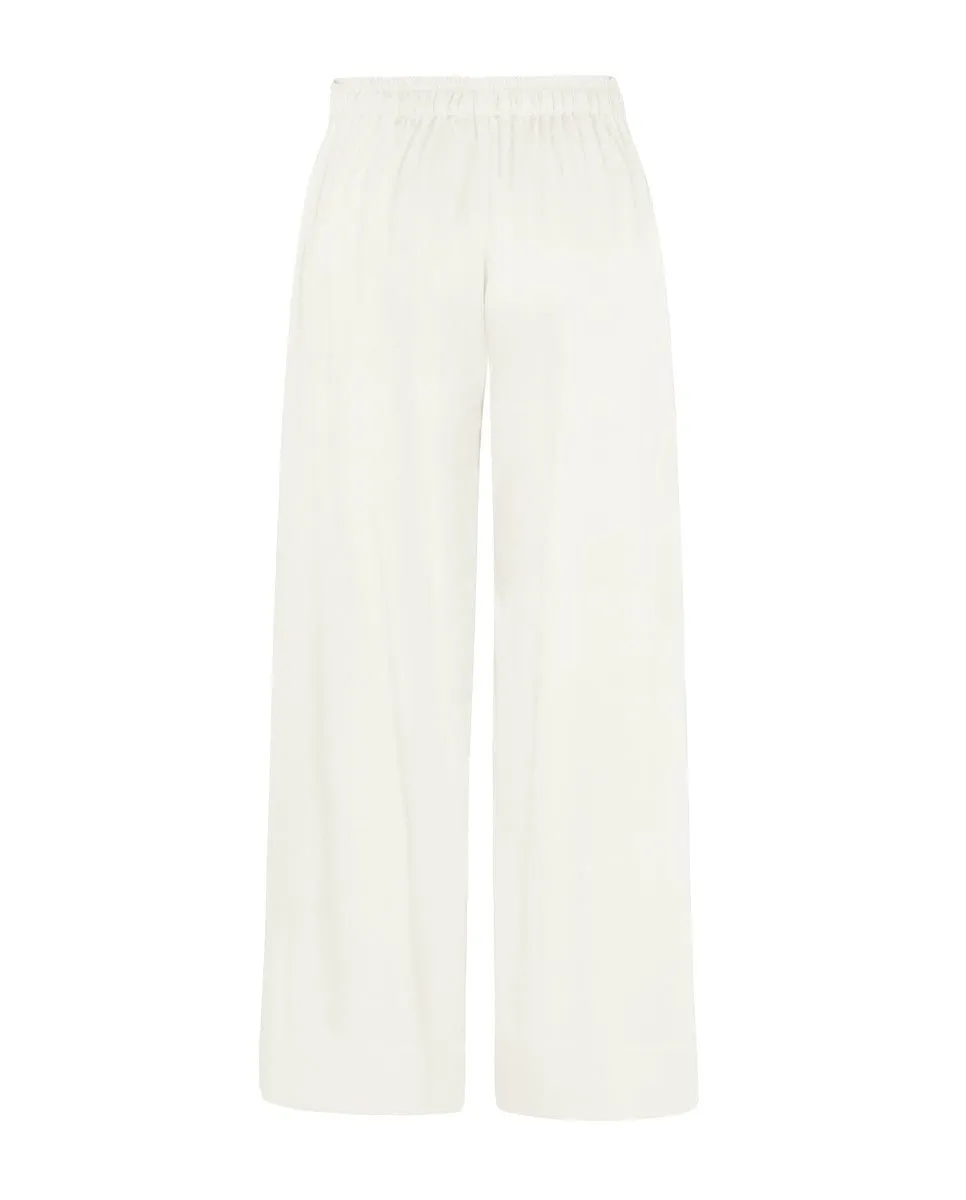 Metis Organic Bamboo Satin Lounge Pant - Natural