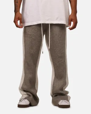 MNML Fuzzy Stripe Sweatpants Grey