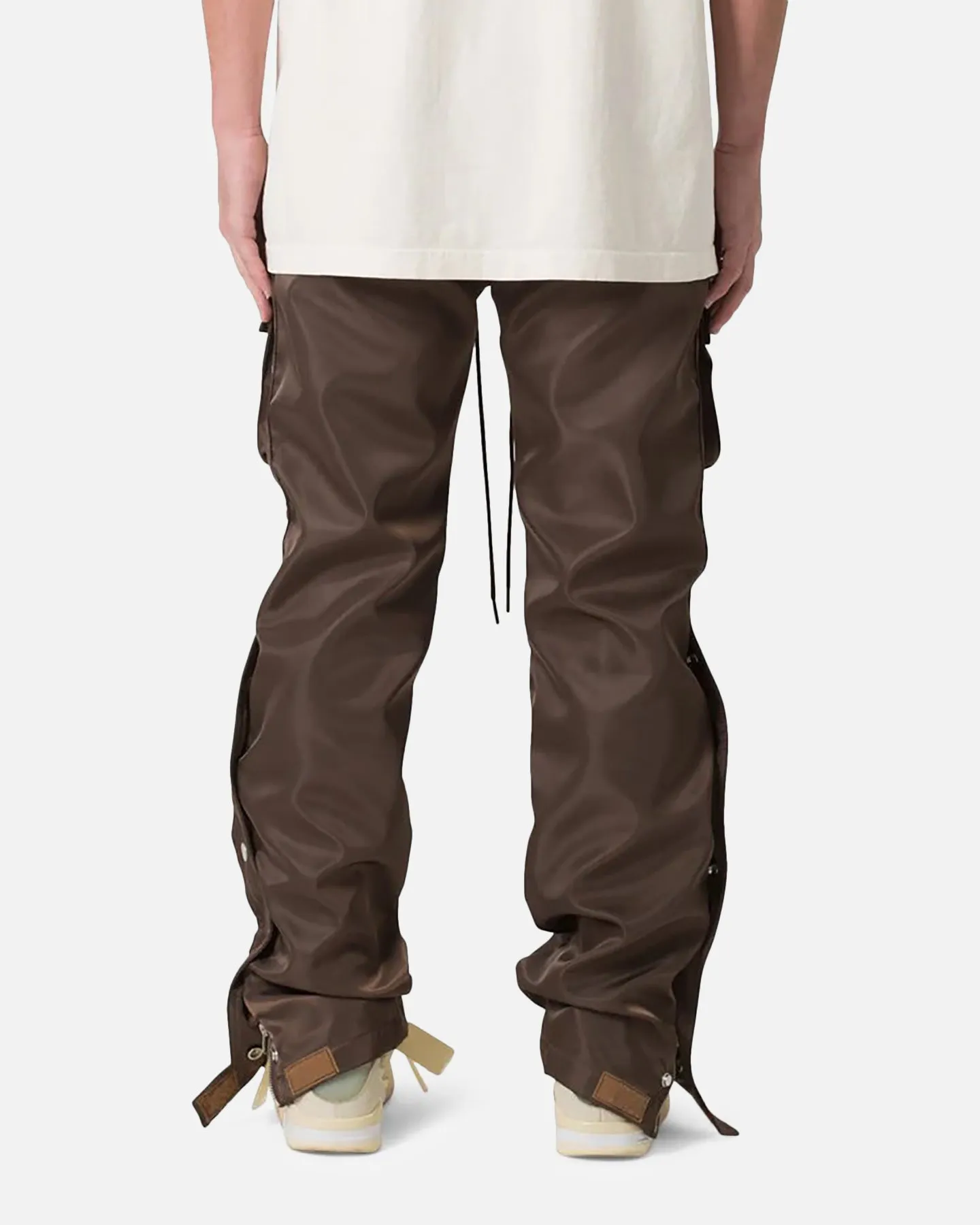 MNML Snap Front Cargo Pants Brown