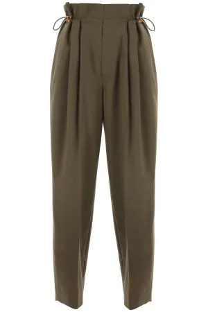 Moncler Stretch Wool Drawstring Pants