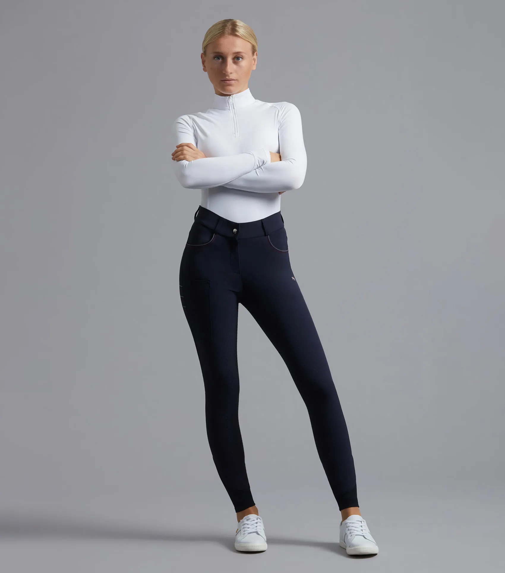 Moneta Ladies Riding Breeches French Navy