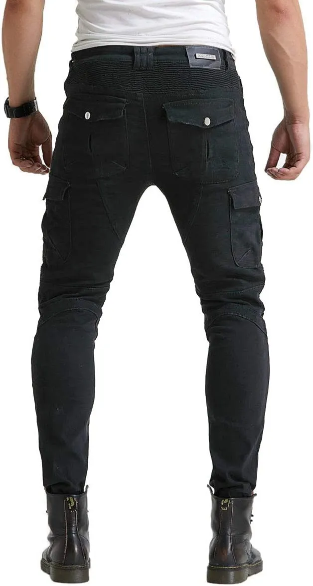 Motorcycle Riding Pants Denim Jeans Protect Pads Equipment