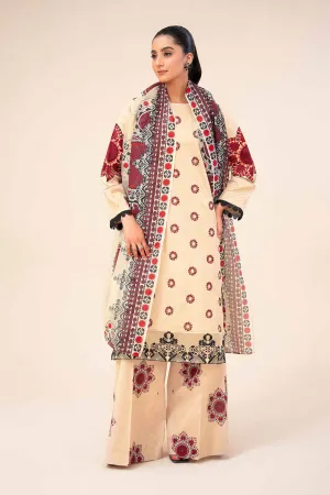 Nishat Linen Spring/Summer Lawn – 3 Piece - Printed Embroidered Suit - 42401646